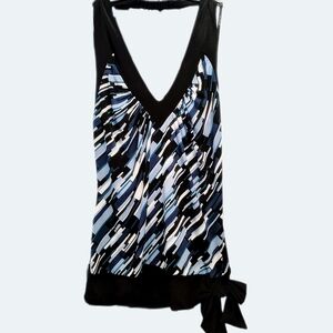 Stylish Black and Blue Women's Top
